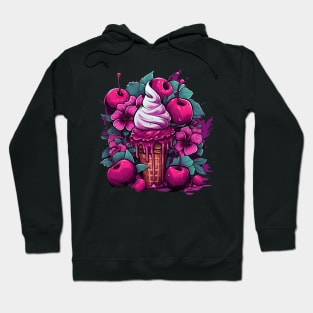 Delicious Summer Cherry Ice Cream Sorbet Hoodie